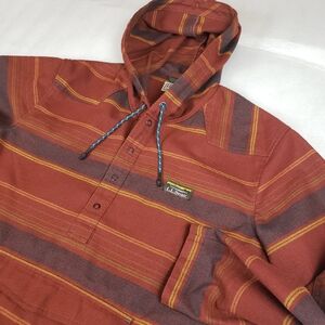 L.L. Bean Men’s Large Katahdin Anorak Performance Flannel Pullover Sweatshirt